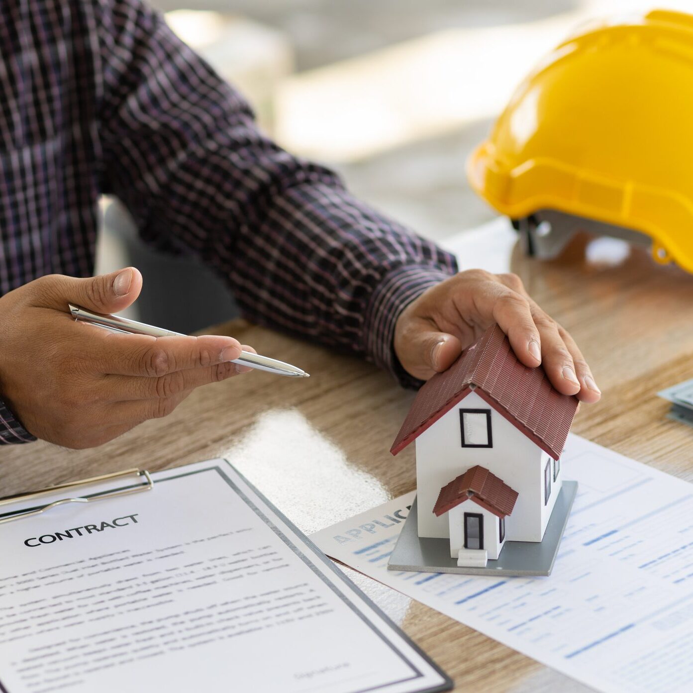 Signing of contracts for construction contractors for housing projects.